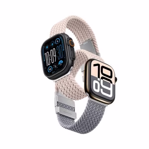 Комплект из 2 ремешков AmazingThing Blend для Apple Watch 45/46/49 мм - розово-серый/розовый
