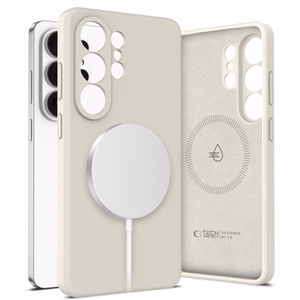 Чехол Tech-Protect Silicone MagSafe для Samsung Galaxy S26 Ultra бежевый