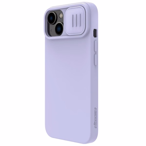 Чехол Nillkin CamShield Silky Magnetic Silicone Apple iPhone 14 Plus светло-фиолетовый