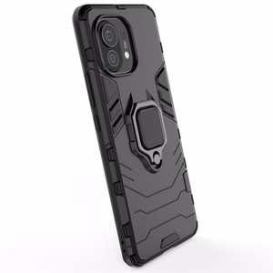 Telefono dėklas Ring Armor Xiaomi Mi 11 juodas