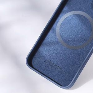 Nillkin CamShield Magnetic magnetinis silikoninis MagSafe dėklas su kameros apsauga, skirtas iPhone 14 Plus – žalias
