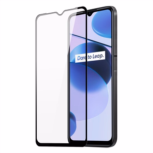 Dux Ducis 9D закалённое стекло на весь экран 9H закалённое стекло с рамкой Realme C35 чёрный (case friendly)