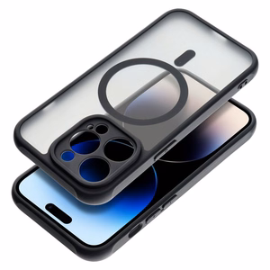 FULL MATTE MAG COVER dėklas telefonui, suderinamas su MagSafe, skirtas SAMSUNG S24 FE juodas