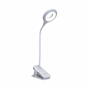 Mini Wozinsky belaidė LED skaitymo lempa su segtuku + USB-C laidas - Balta