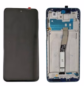 LCD ekranas Xiaomi Redmi Note 9 Pro/Note 9S su lietimui jautriu ekranu su rėmu pilkas originalus (service pack)