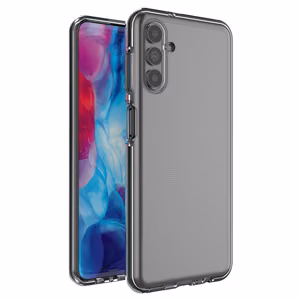 Spring dėklas telefonui gelinis dėklas su spalvotu rėmeliu Samsung Galaxy A13 5G juoda