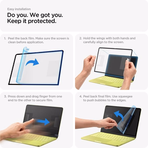 Защитное стекло для экрана Spigen Glas.tR Slim FC для MacBook Neo 13" 2026, чёрное