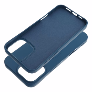 Чехол силиконовый Mag Cover (большое отверстие) (MagSafe) для iPhone 16 Pro Max тёмно-синий