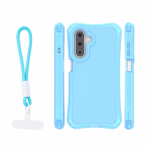 Safepop dėklas su dirželiu skirtas Samsung Galaxy A17 4G / A17 5G / A26 5G mėlynas