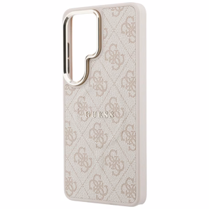 Guess чехол 4G Embossed Ring MagSafe Samsung Galaxy S26 Ultra розовый