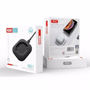 Belaidis įkroviklis XO WX017 juodas 10W (skirtas Airpods 2 / Airpods Pro)