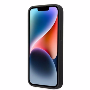 Dėklas BMW BMHMP14MSLLBK iPhone 14 Plus 6.7 "juodas / juoda kietas dėklas Parašo Logotipo Atspaudas Magnetinis