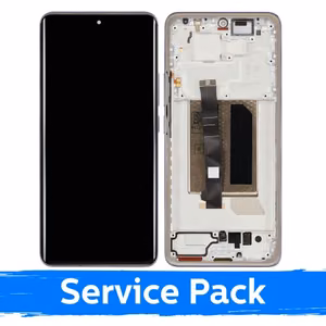Ekranas skirtas Xiaomi Redmi Note 14 Pro+ 5G su rėmeliu / Lavender Purple / (Service Pack)