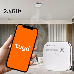 Qoltec 52579 Belaidis dūmų detektorius su baterija | Tuya | Wi-Fi | jutiklio tarnavimo laikas 10 metų | signalizacija 85dB | LED