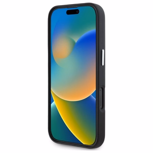 BMW M lygus pilnai apvyniotas metalinis magnetinis dėklas iPhone 16 Pro - juodas