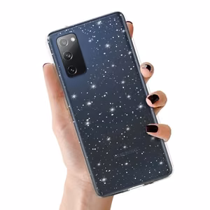 Чехол Crystal Glitter для Samsung Galaxy S20 FE/Lite серебряный
