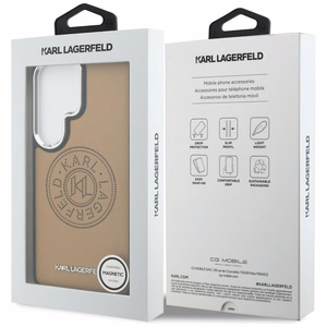 Karl Lagerfeld Perforated KL MagSafe Чехол для Samsung Galaxy S26 Ultra - коричневый