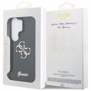 Guess чехол IML Big Metal 4G Script для Samsung Galaxy S26 Ultra чёрный