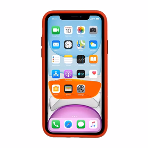 Vennus Color Button Bumper for Samsung Galaxy A20S Red