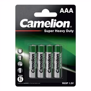 Camelion R03P-BP4G AAA / LR03 – cinko-anglies baterijos, 4 vnt.