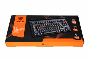 Liocat KX 365 CM žaidimų klaviatūra, mechaninė QWERTY, juoda