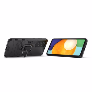 Ring Armor tvirtas hibridinis dėklas su magnetiniu laikikliu Samsung Galaxy A73 juodas