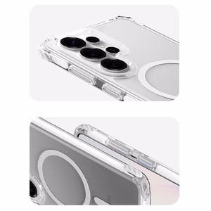 Rock Crystal Clear магнитный чехол для Samsung Galaxy S26 Ultra прозрачный-чёрный