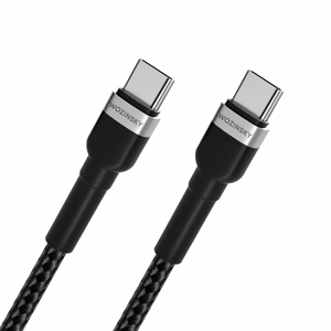 Wozinsky WNBCC2 кабель USB-C USB-C PD 65W 2м - чёрный