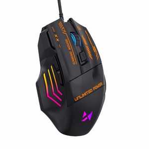 Проводная оптическая игровая мышь Wozinsky WMGK-1179W, 7200 DPI, с подсветкой, черная