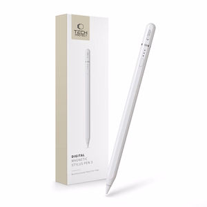 Tech-Protect skaitmeninis magnetinis rašiklis 3 magnetiniais iPad planšetei - baltas