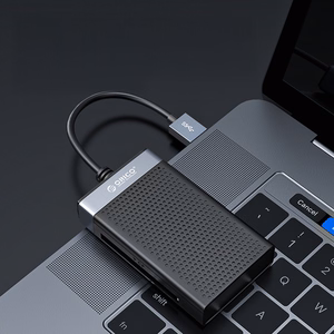 Orico CL4D-A3 USB-A 3.0 SD microSD CF MS 5 Gb/s Memory Card Reader - Black and Silver