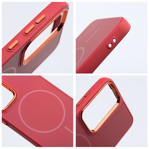 Чехол для Samsung A07 Frame Mag Cover совместимый с MagSafe пурпурный