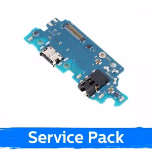 Charging Port Compatible With Samsung A235 A23 4G with Flex / Plata (Service Pack)