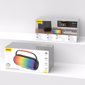 Dudao Y21 belaidis garsiakalbis su RGB apšvietimu Bluetooth 5.3 - juodas