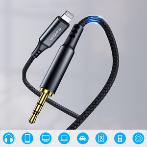 Audio kabelis Choetech AUX009 Lightning to 3,5mm juodas