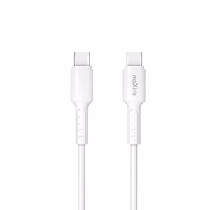 "Maxlife MXUC-13" kabelis USB-C - USB-C 1,0 m 60W baltas