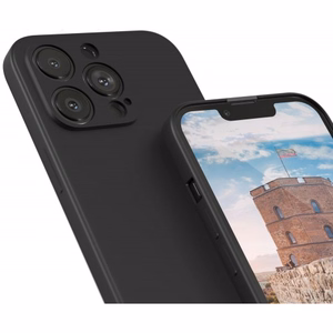 Telefono dėklas Liquid Silicone Edge Honor 50 (juodas)