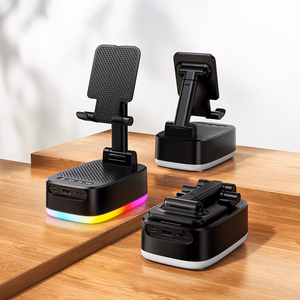Borofone Портативная Bluetooth-колонка BR200 Marea 3 в 1 с держателем и внешним аккумулятором 1500 мАч — чёрный