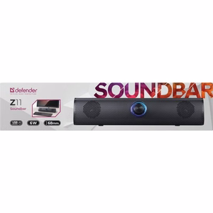Defender Z11 65311 – garso juosta su LED apšvietimu, 6 W, juoda