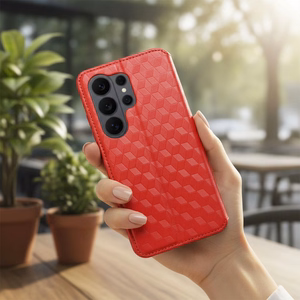 Чехол-книжка Oppo Reno 15 Pro 5G Cubic Book, красный