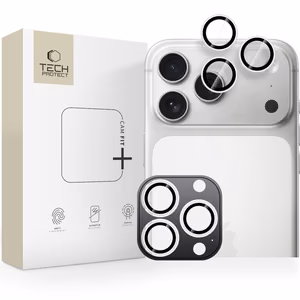 Tech-Protect Camring Fit+ Camera Cover for iPhone 14 Pro / Max / 15 Pro / Max / 16 Pro / Max / 17 Pro / Max - Silver