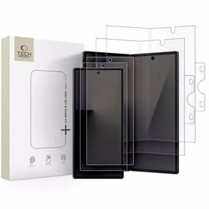 Apsauginis rinkinys Samsung Galaxy Z Fold 8 Ultra: 2x Tech-Protect Glass Fit+ grūdinti stiklai ir 2x Tech-Protect Hydro Flex+ 4in1 hidrogelinės plėvelės