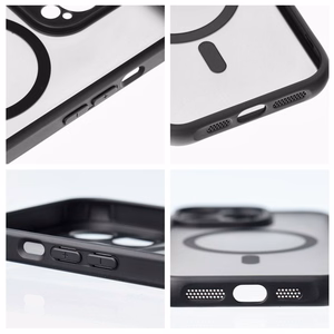 FULL MATTE MAG COVER dėklas telefonui, suderinamas su MagSafe, skirtas SAMSUNG S24 FE juodas