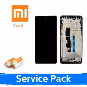 LCD Display Compatible With Xiaomi Redmi Note 13 5G With Frame / Graphite Black / (Service Pack)
