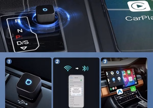 Garso adapteris automobiliui OTTOCAST Mini Cube T2 (CarPlay Android auto) juodas