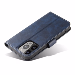 Magnet Case для Samsung Galaxy S23 Ultra чехол с флип-кошельком и подставкой синий