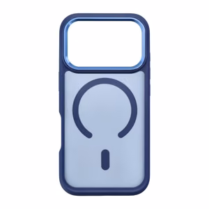 Чехол для iPhone 18 Pro / 17 Pro: Forcell F-Protect Smoke Hybrid Premium, совместимый с MagSafe, цвет: глубокий тёмно-синий