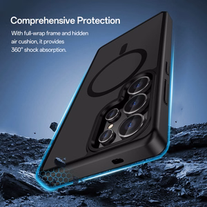 Rock Guard Touch Matte Series Magnetinis Dėklas telefonui Samsung Galaxy S25 pilkas