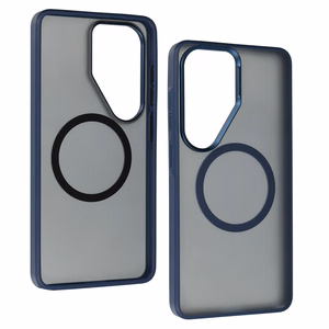 Liavec Soft Case Metal Frame чехол Samsung Galaxy S26 Ultra темно-синий