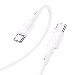 Кабель USB C - USB C Hoco 3A 60W 1 m X83 белый